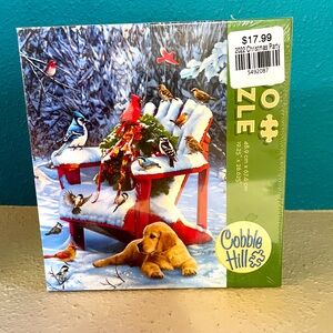 Cobble Hill 1000 Piece Christmas Party Jig Saw Puzzle, New Unopened Box